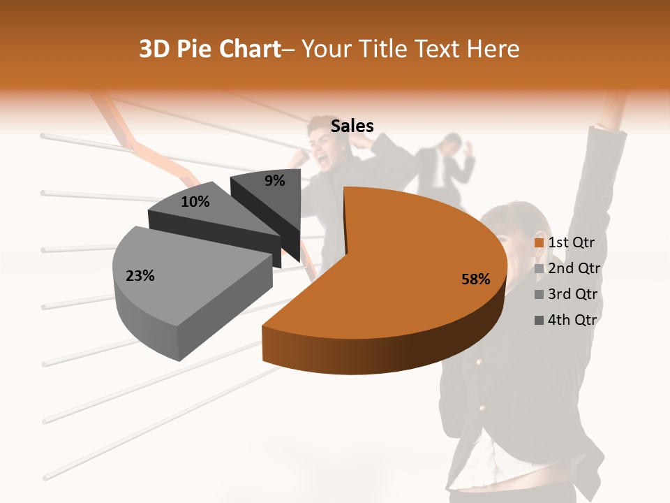 Commerce Friendly Teamwork PowerPoint Template