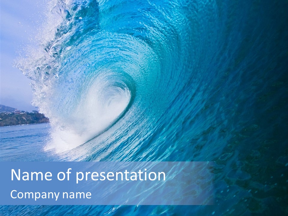 Power Landscape Barrel PowerPoint Template