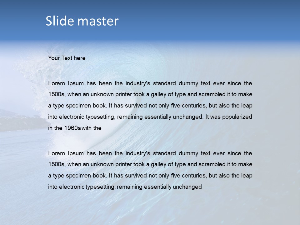 Power Landscape Barrel PowerPoint Template