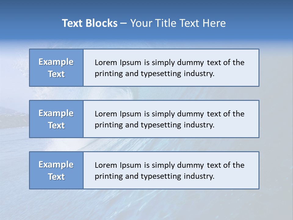 Power Landscape Barrel PowerPoint Template
