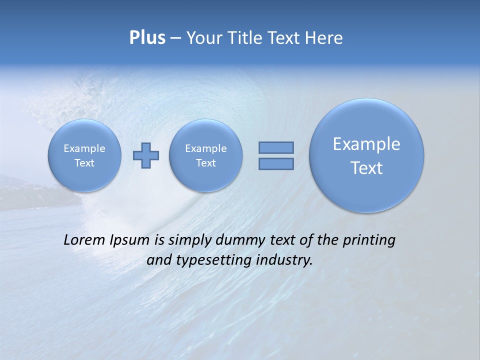 Power Landscape Barrel PowerPoint Template