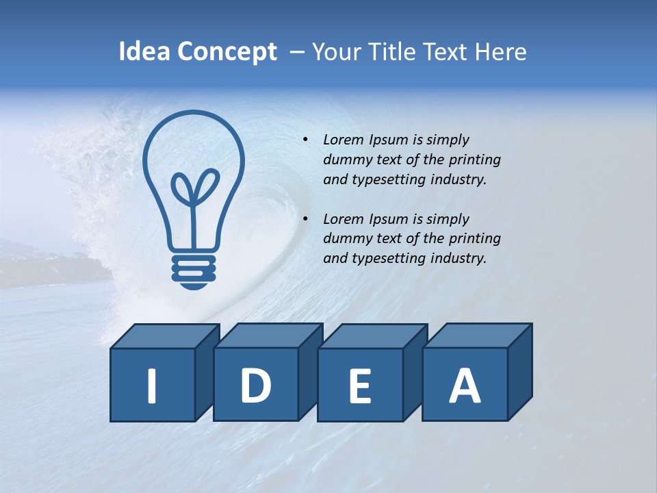 Power Landscape Barrel PowerPoint Template