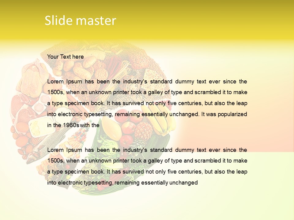 Diet Balance Round PowerPoint Template
