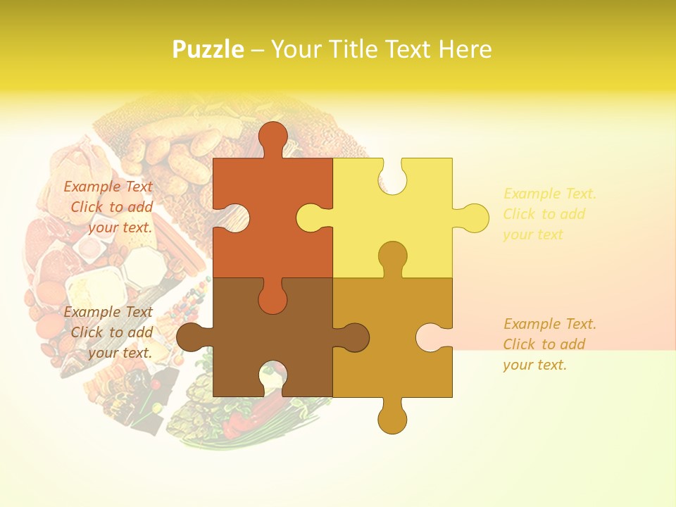 Diet Balance Round PowerPoint Template