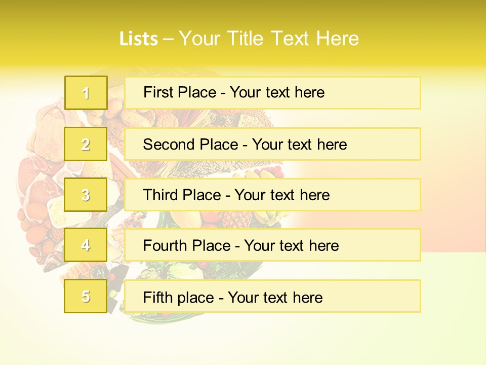 Diet Balance Round PowerPoint Template