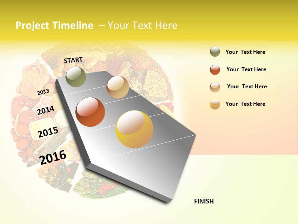 Diet Balance Round PowerPoint Template