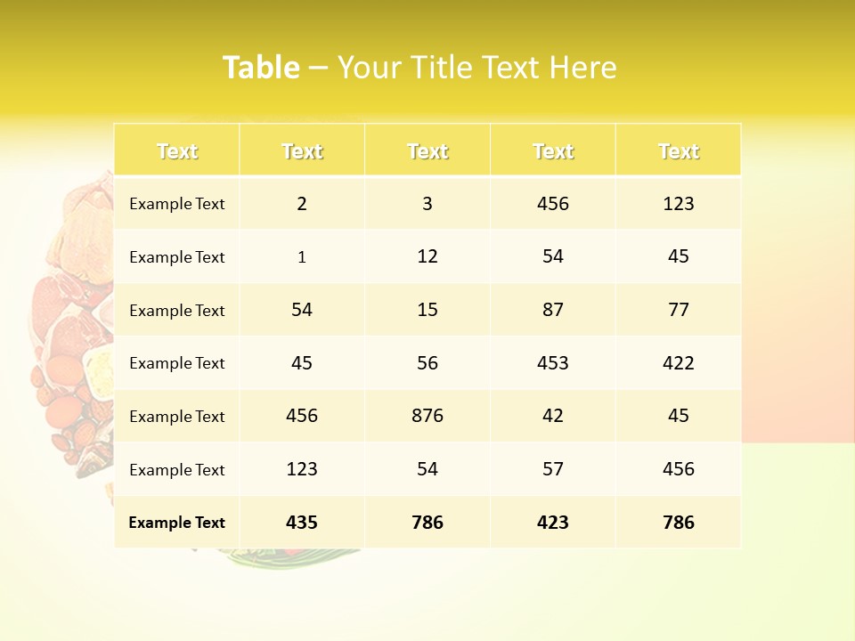 Diet Balance Round PowerPoint Template