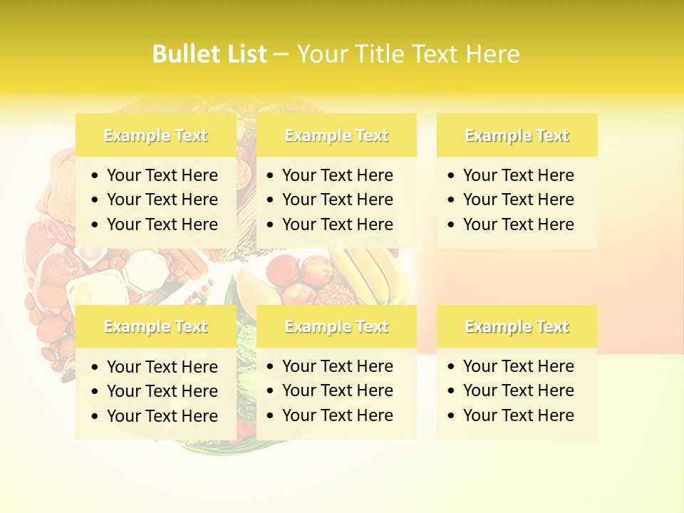 Diet Balance Round PowerPoint Template