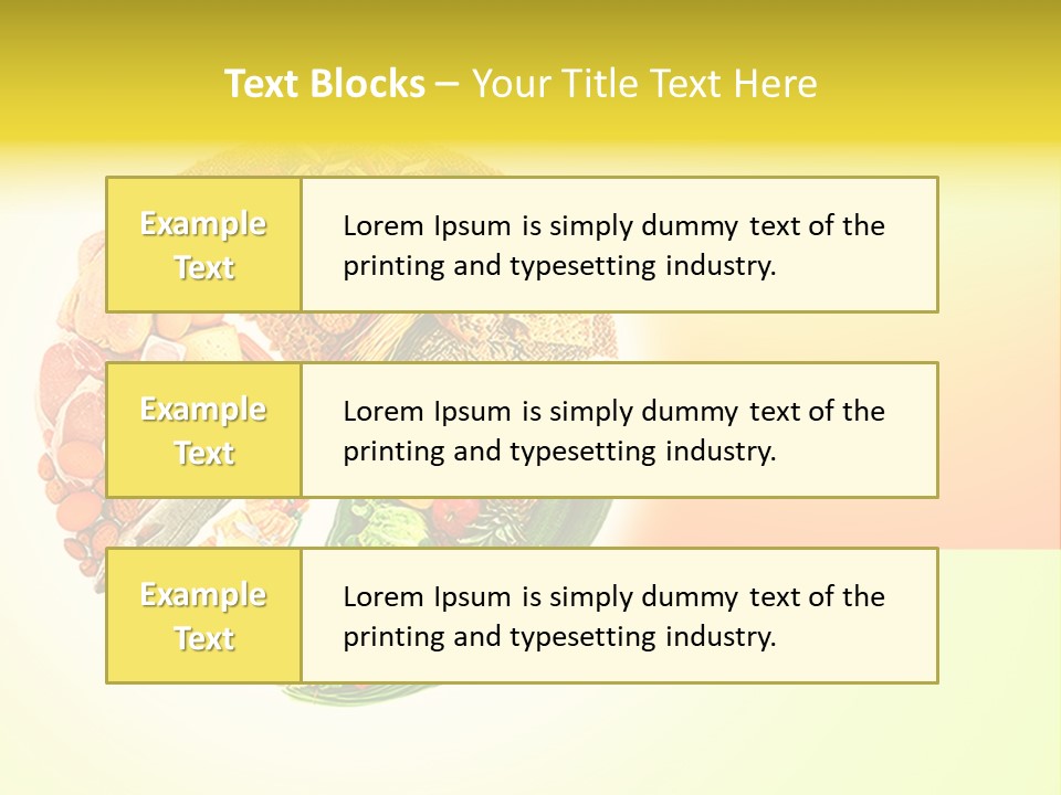 Diet Balance Round PowerPoint Template
