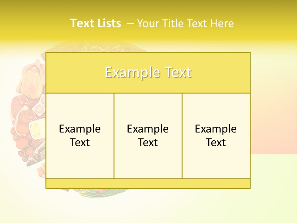 Diet Balance Round PowerPoint Template