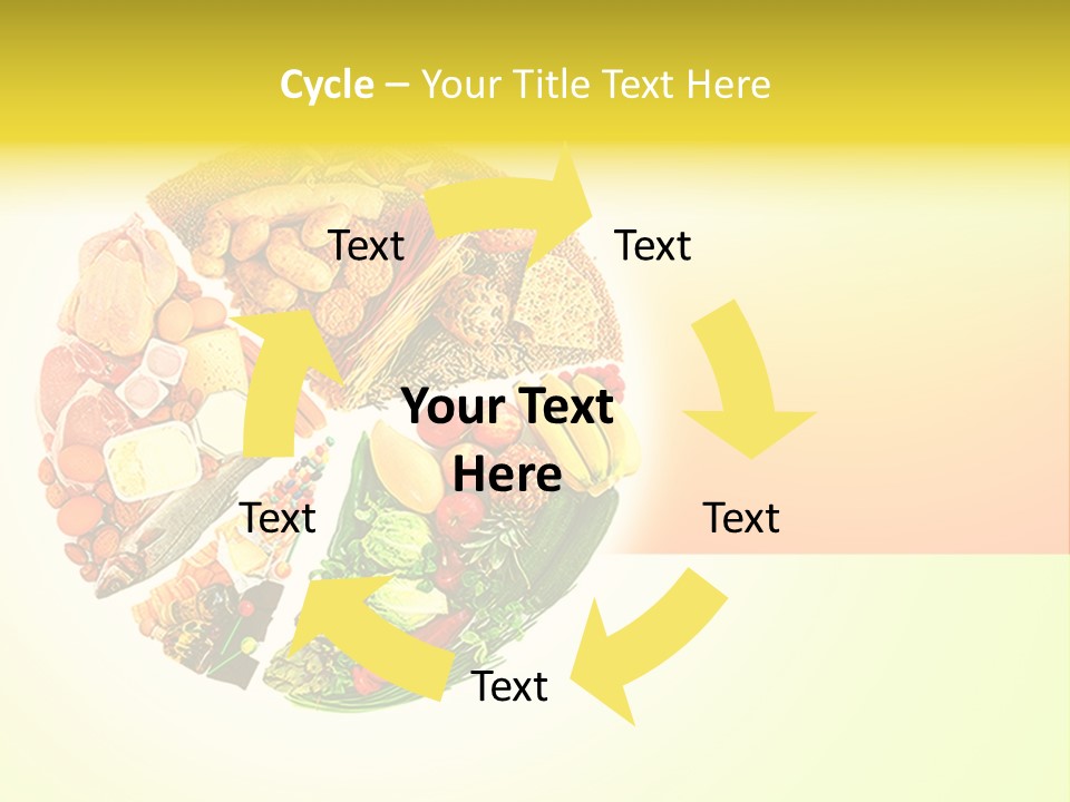 Diet Balance Round PowerPoint Template