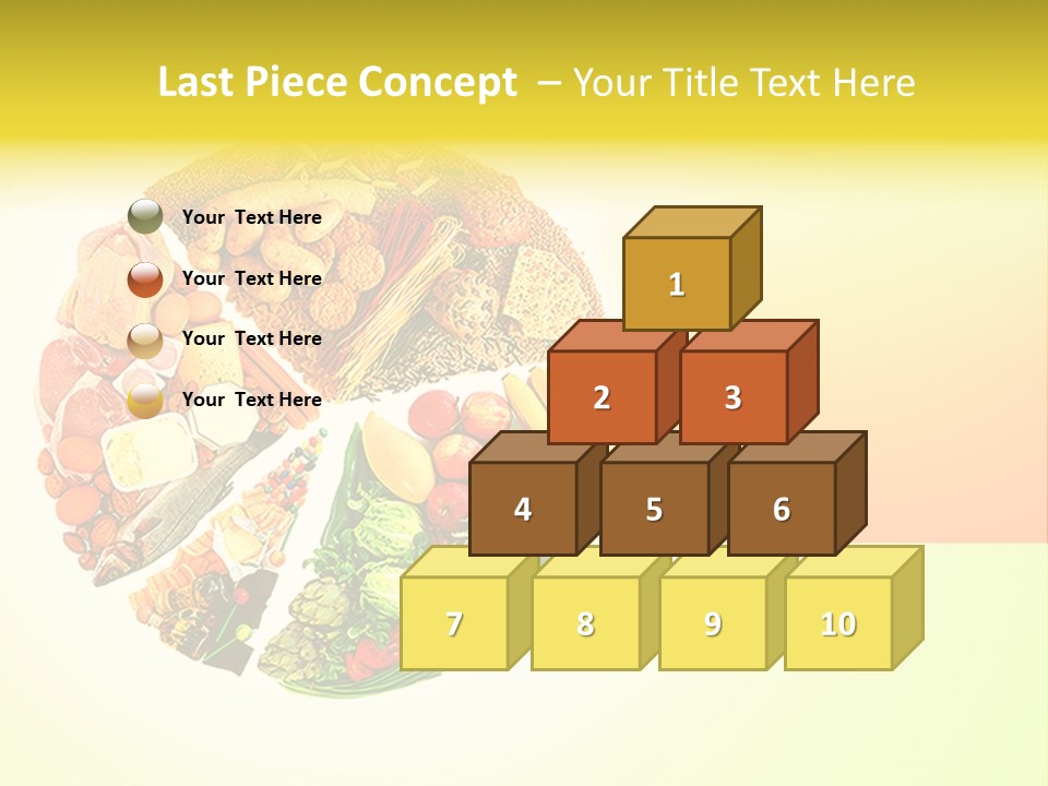 Diet Balance Round PowerPoint Template