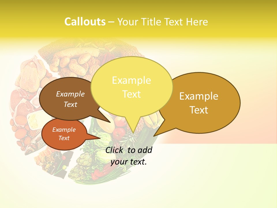Diet Balance Round PowerPoint Template