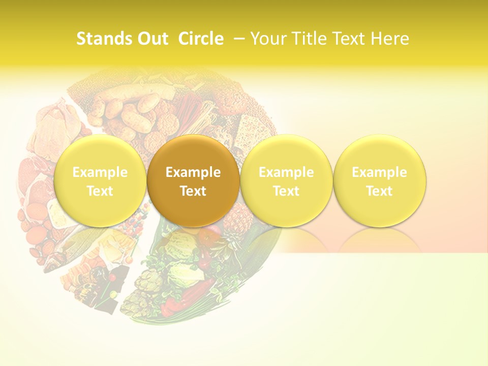 Diet Balance Round PowerPoint Template