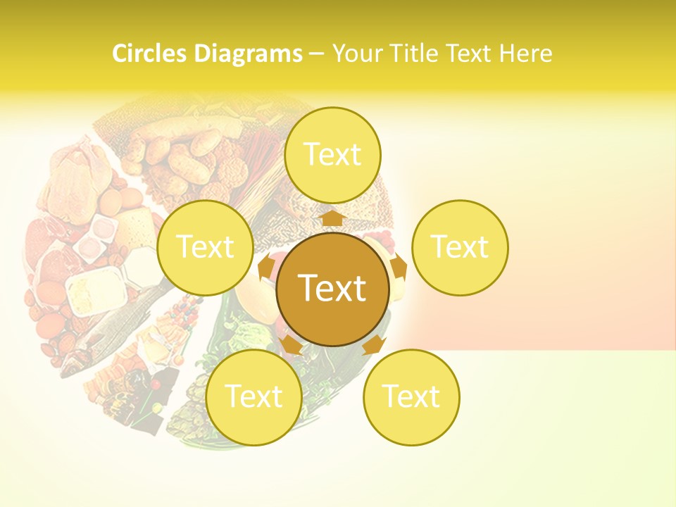 Diet Balance Round PowerPoint Template