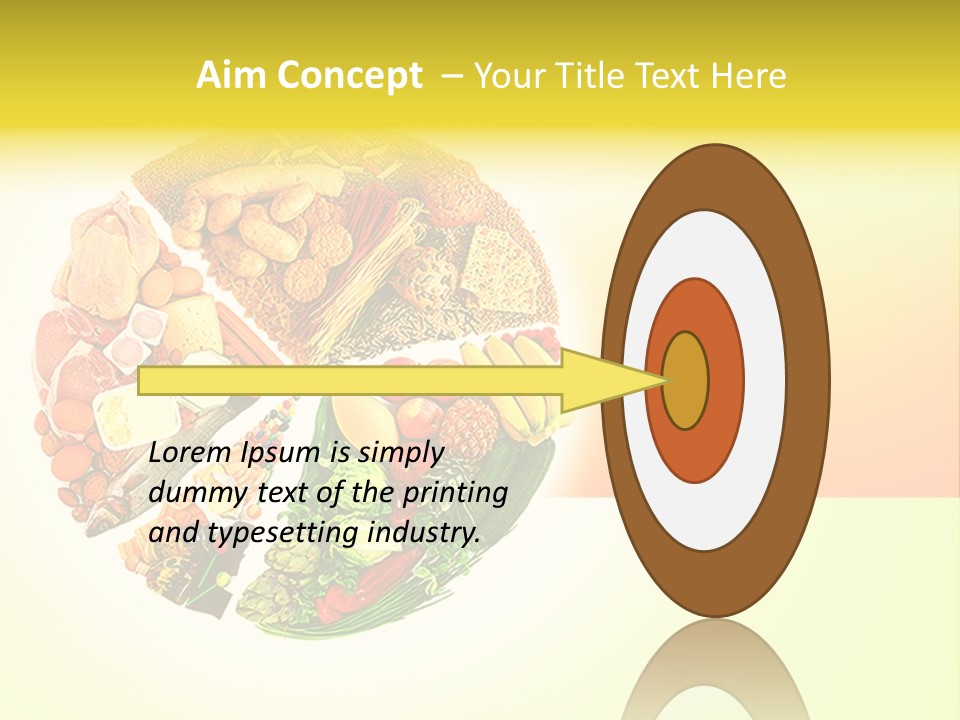 Diet Balance Round PowerPoint Template
