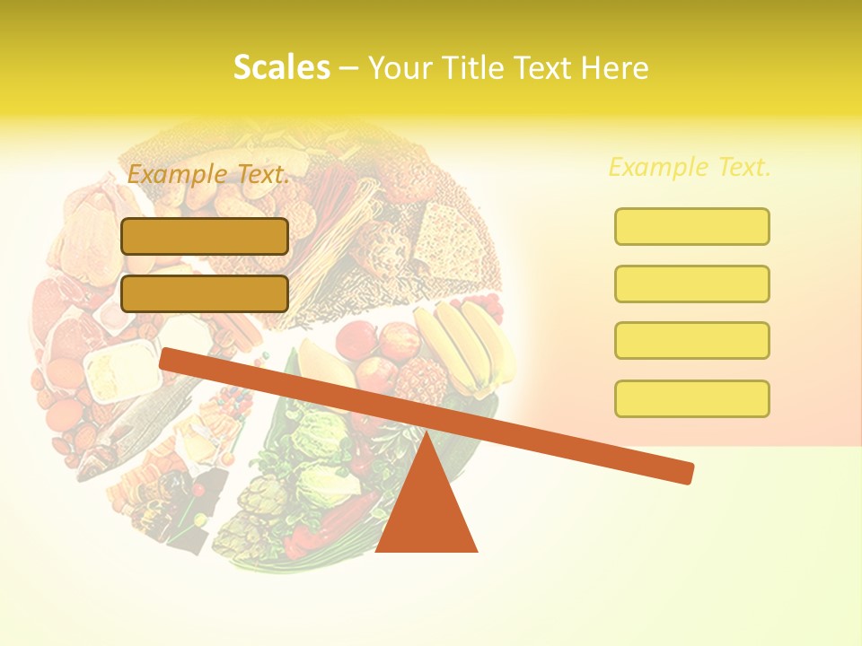 Diet Balance Round PowerPoint Template