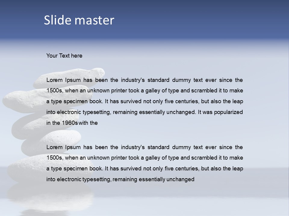 Balance Rock Tower PowerPoint Template