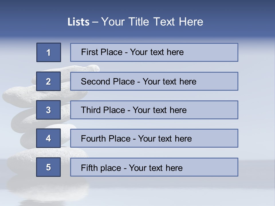 Balance Rock Tower PowerPoint Template