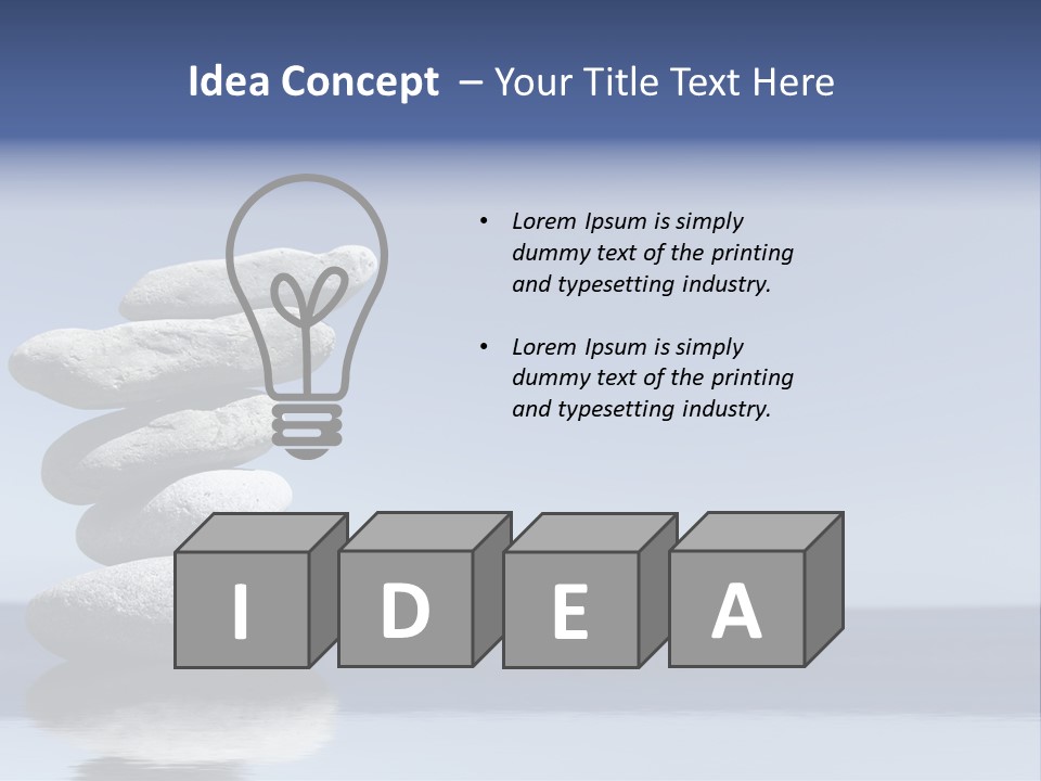 Balance Rock Tower PowerPoint Template