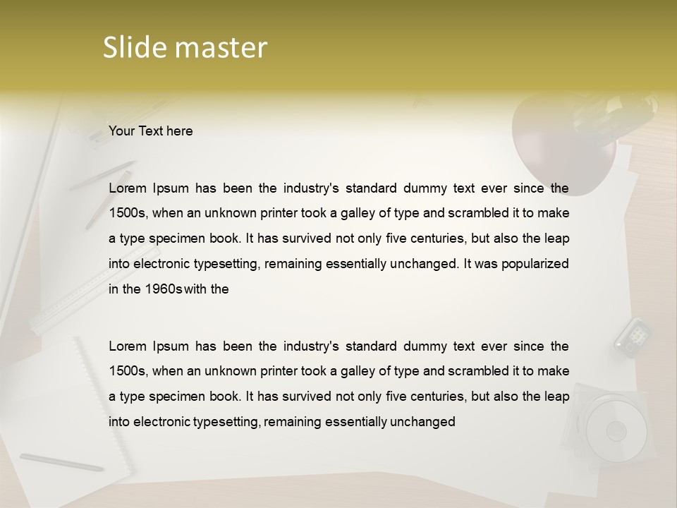 Artist Office Studio PowerPoint Template