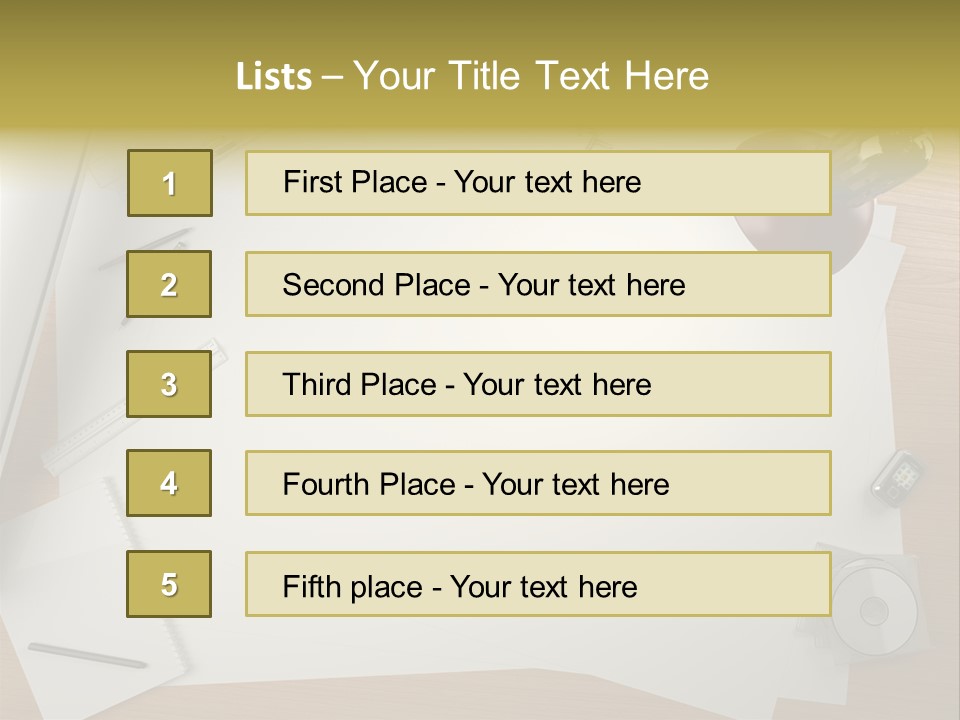 Artist Office Studio PowerPoint Template