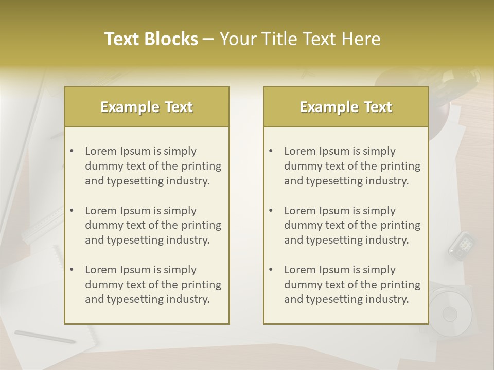 Artist Office Studio PowerPoint Template