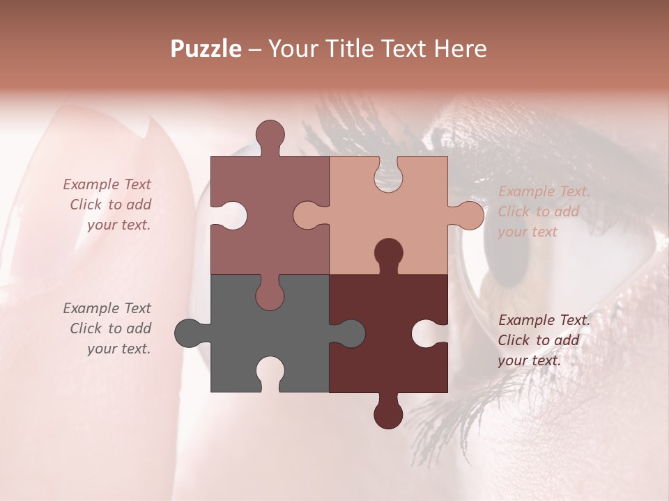 Ophtalmologist Solution Woman PowerPoint Template