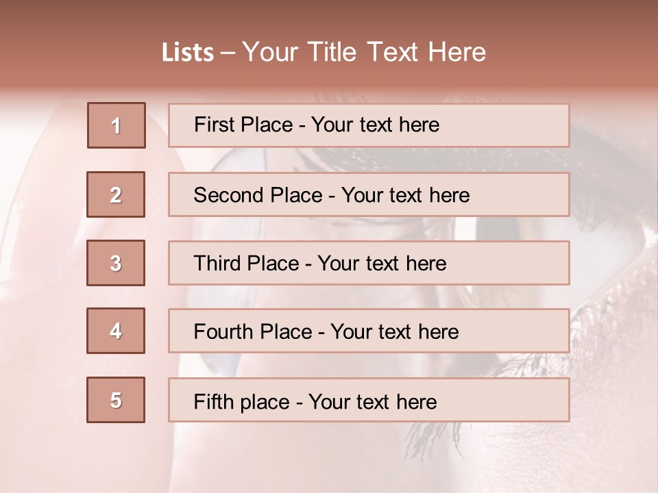 Ophtalmologist Solution Woman PowerPoint Template