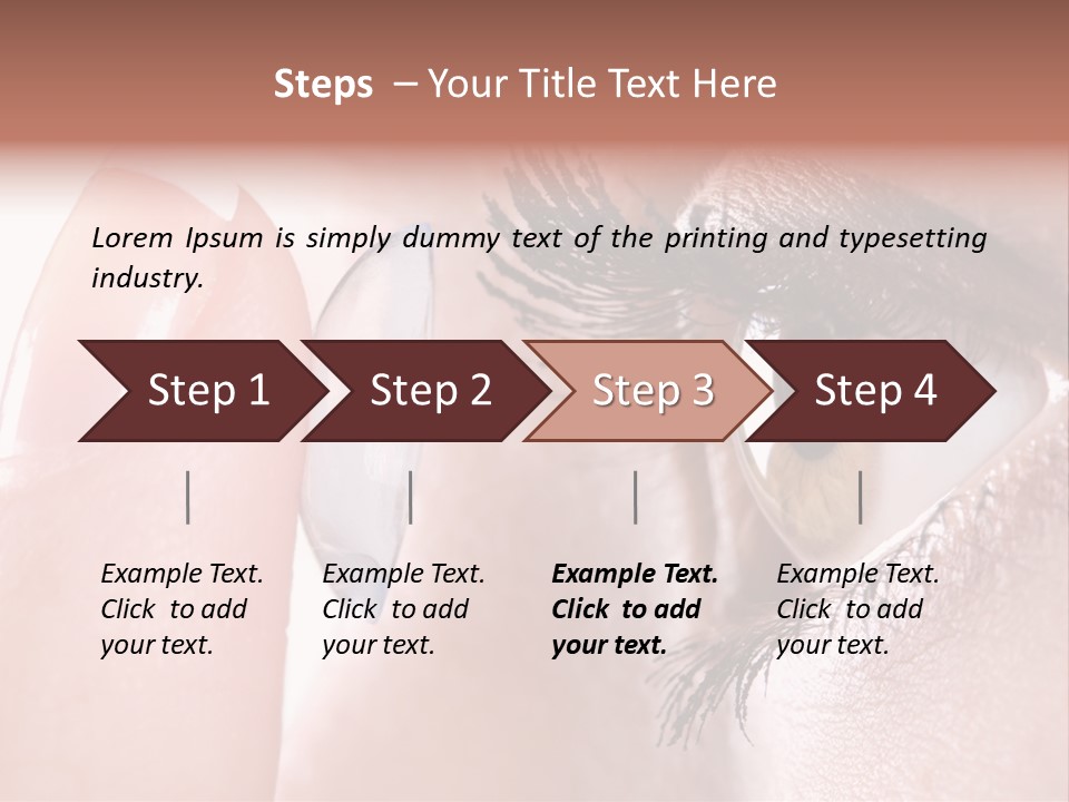 Ophtalmologist Solution Woman PowerPoint Template