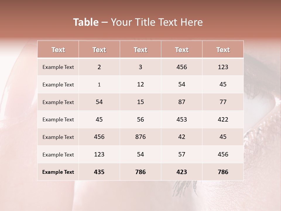 Ophtalmologist Solution Woman PowerPoint Template