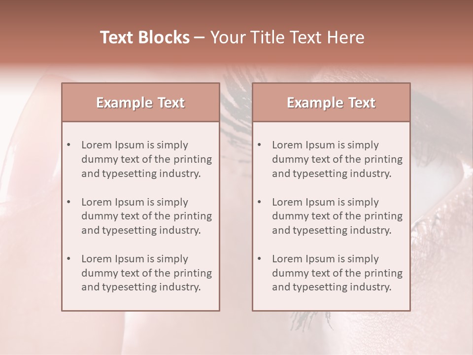 Ophtalmologist Solution Woman PowerPoint Template