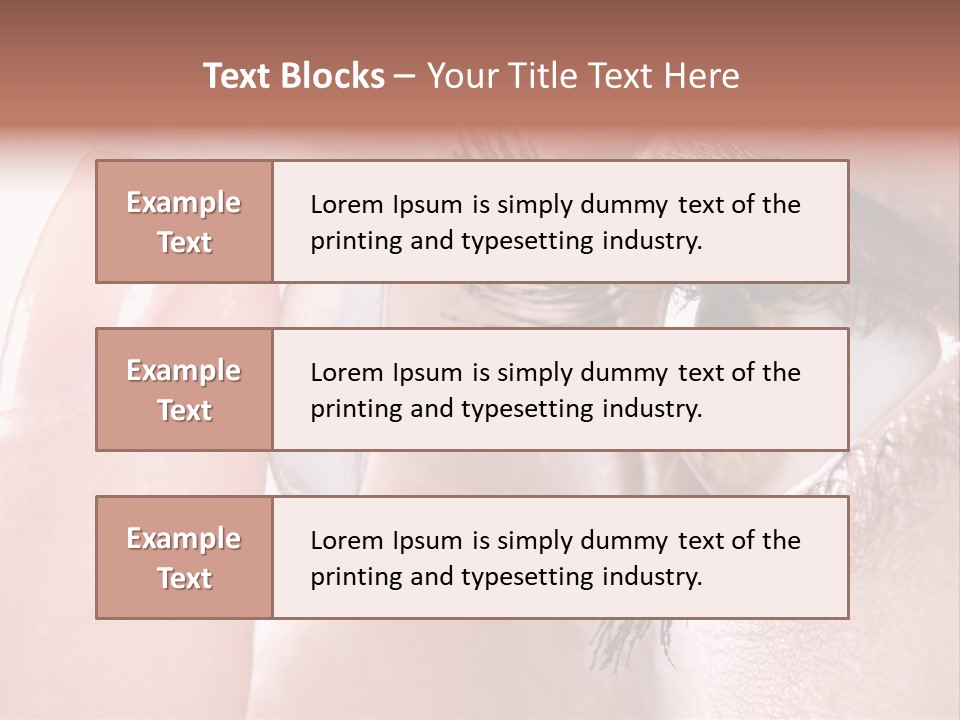 Ophtalmologist Solution Woman PowerPoint Template