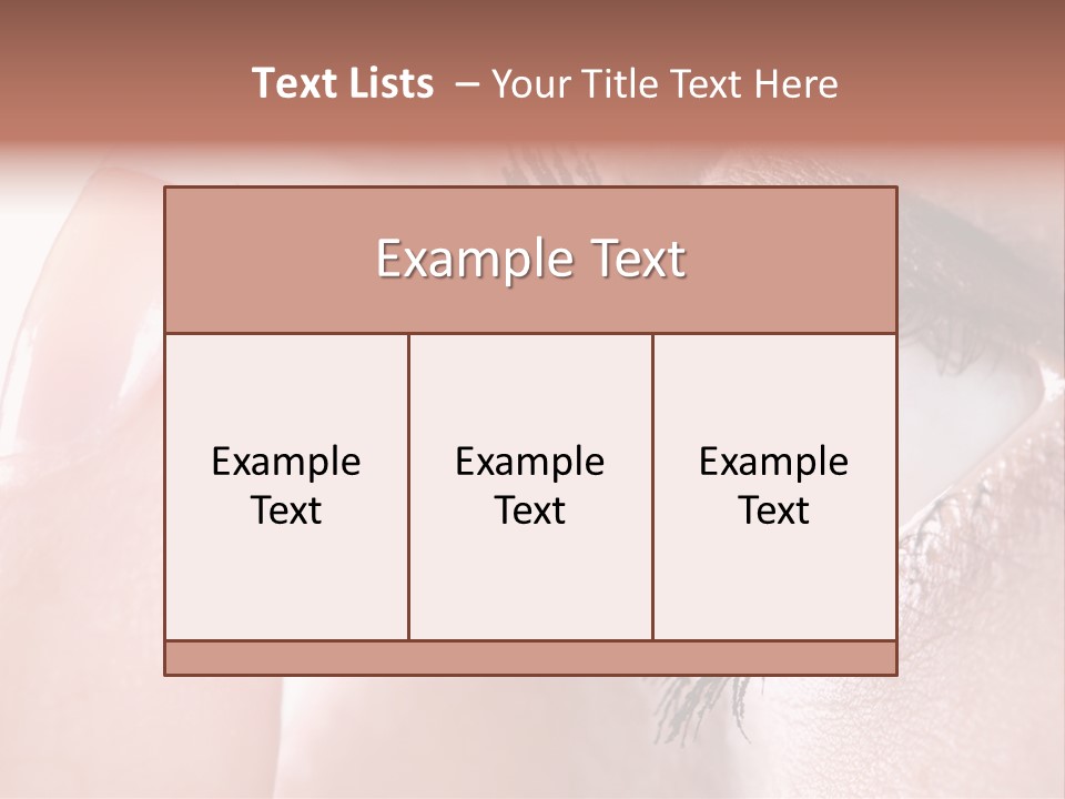 Ophtalmologist Solution Woman PowerPoint Template