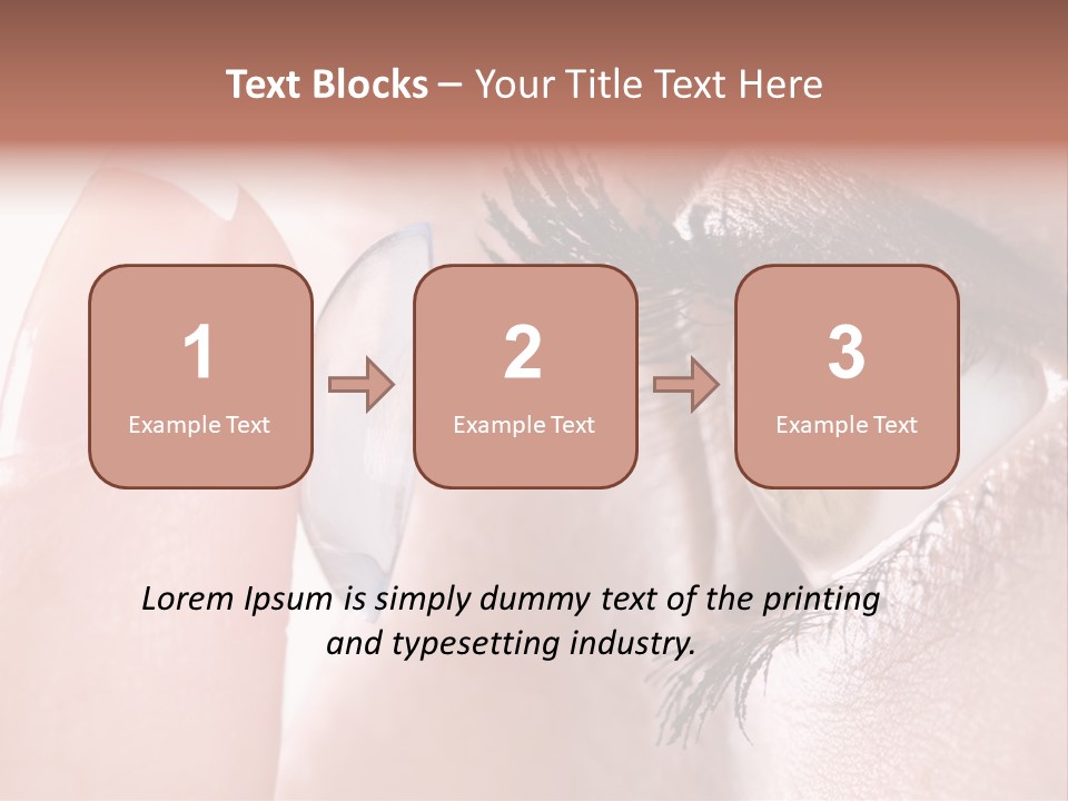 Ophtalmologist Solution Woman PowerPoint Template