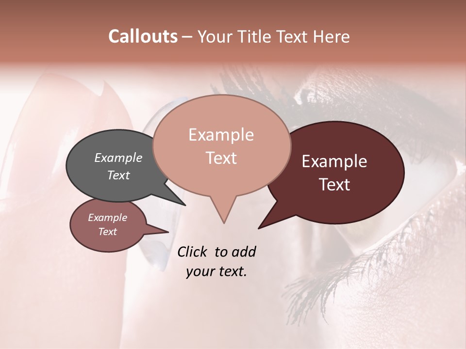 Ophtalmologist Solution Woman PowerPoint Template