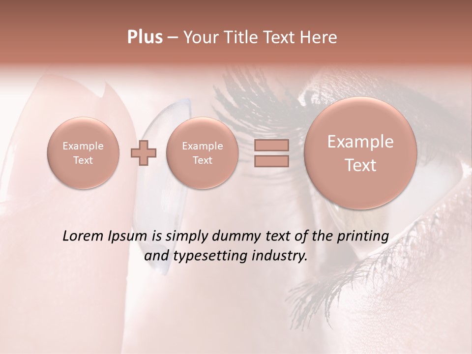 Ophtalmologist Solution Woman PowerPoint Template