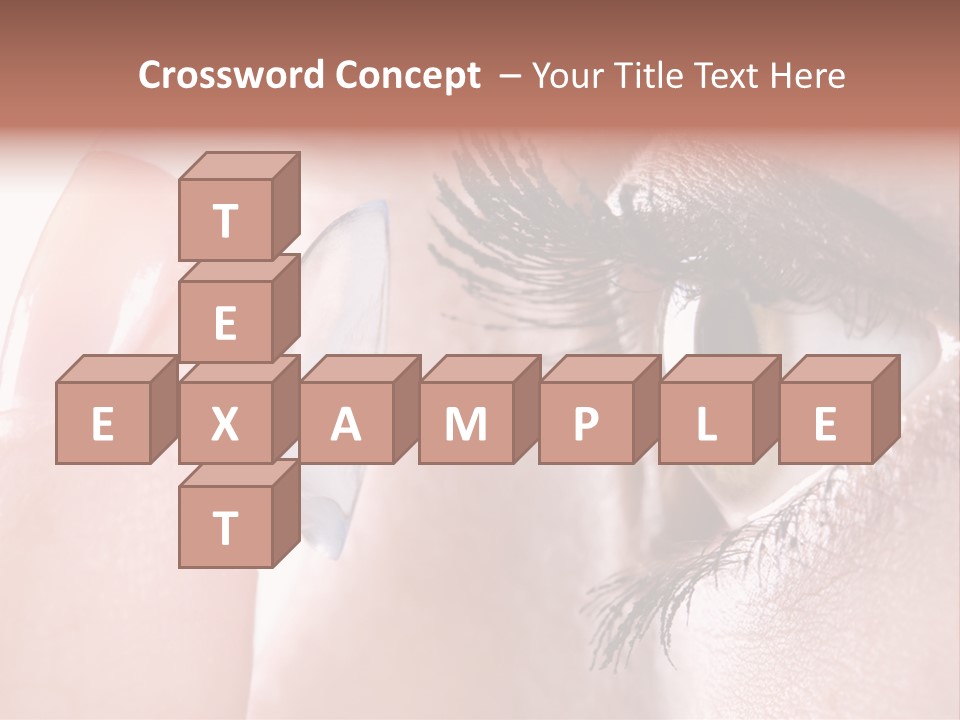 Ophtalmologist Solution Woman PowerPoint Template