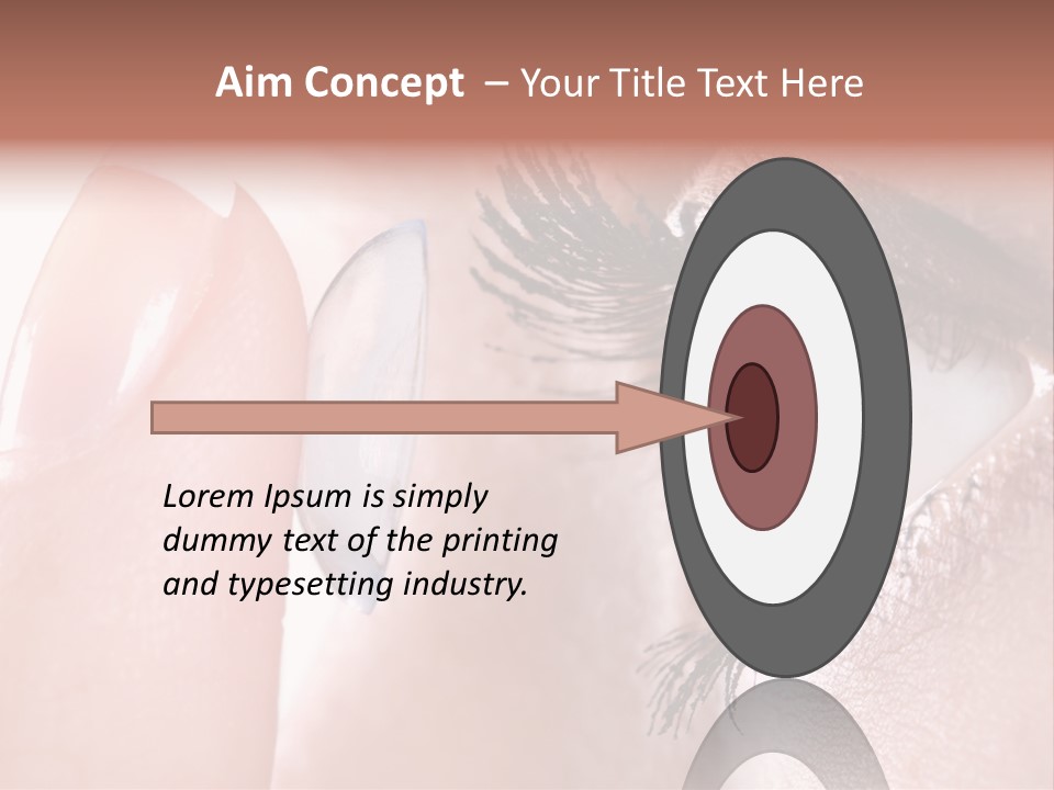 Ophtalmologist Solution Woman PowerPoint Template
