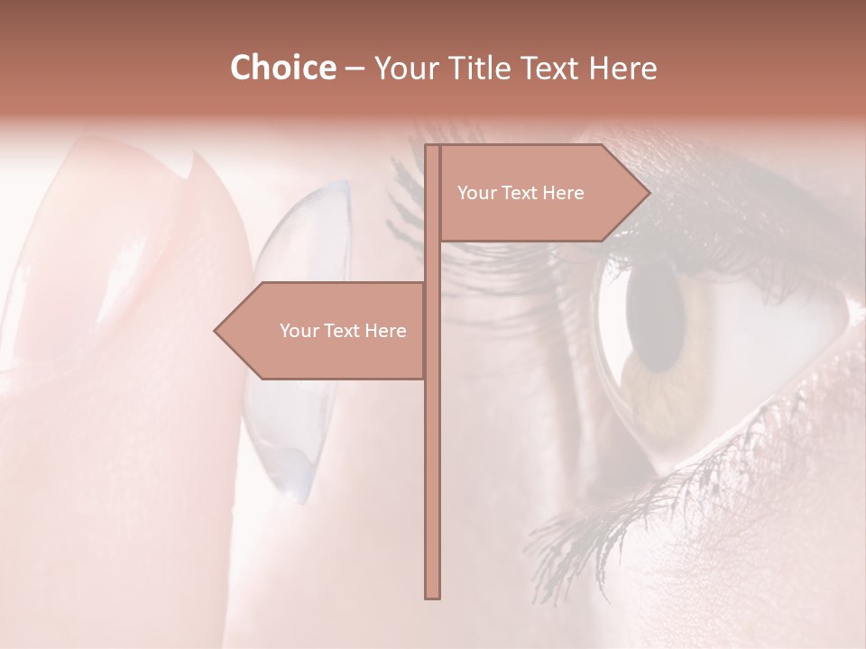 Ophtalmologist Solution Woman PowerPoint Template