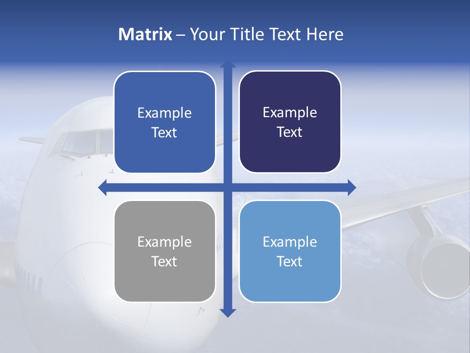 Turbine Airplane Cockpit PowerPoint Template