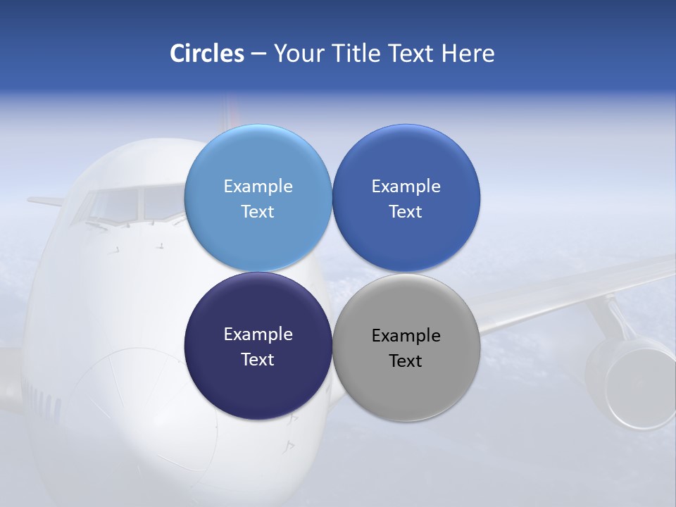 Turbine Airplane Cockpit PowerPoint Template