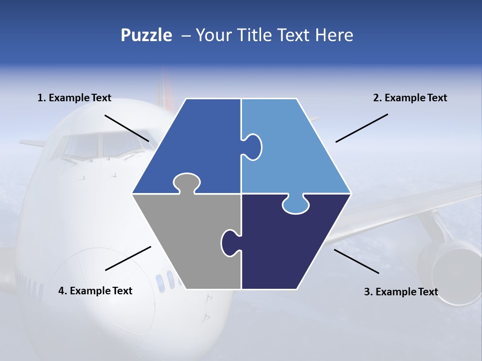 Turbine Airplane Cockpit PowerPoint Template