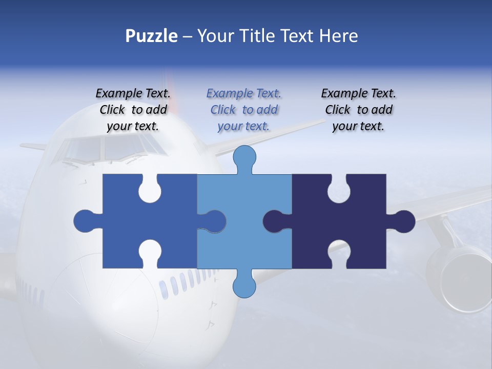 Turbine Airplane Cockpit PowerPoint Template