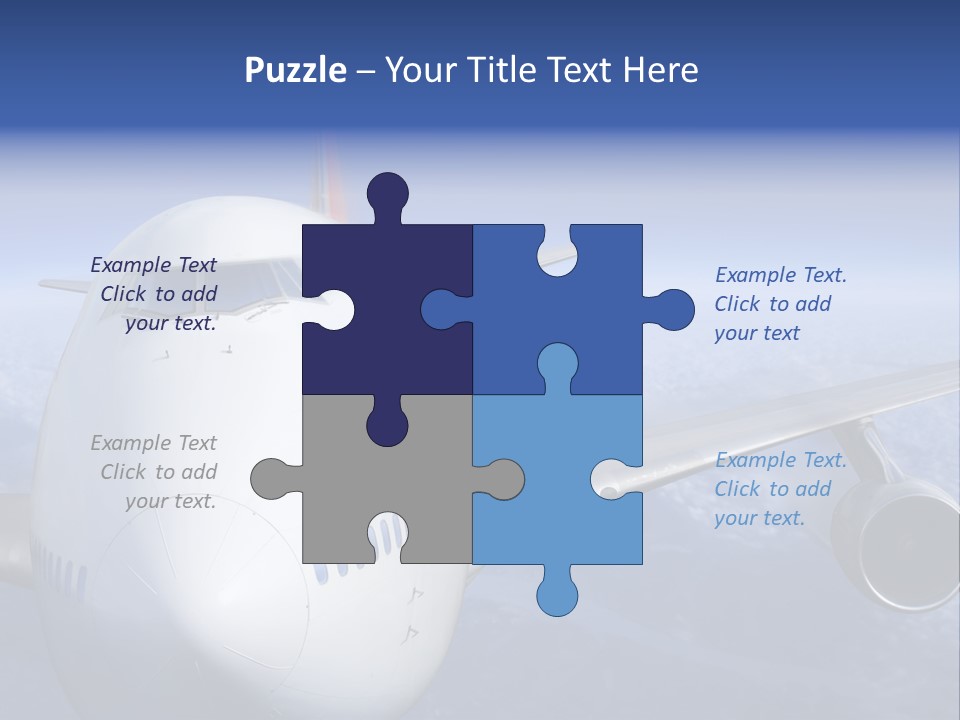 Turbine Airplane Cockpit PowerPoint Template