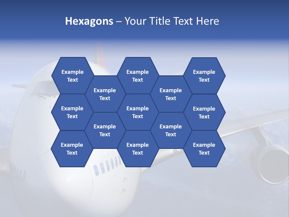Turbine Airplane Cockpit PowerPoint Template