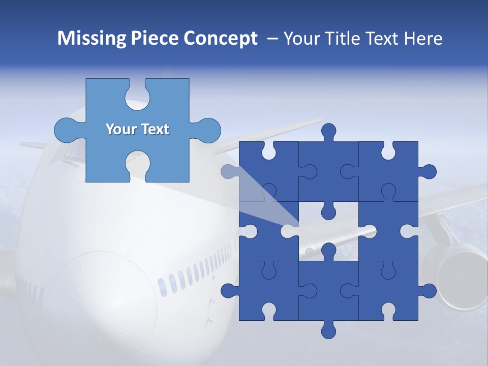 Turbine Airplane Cockpit PowerPoint Template