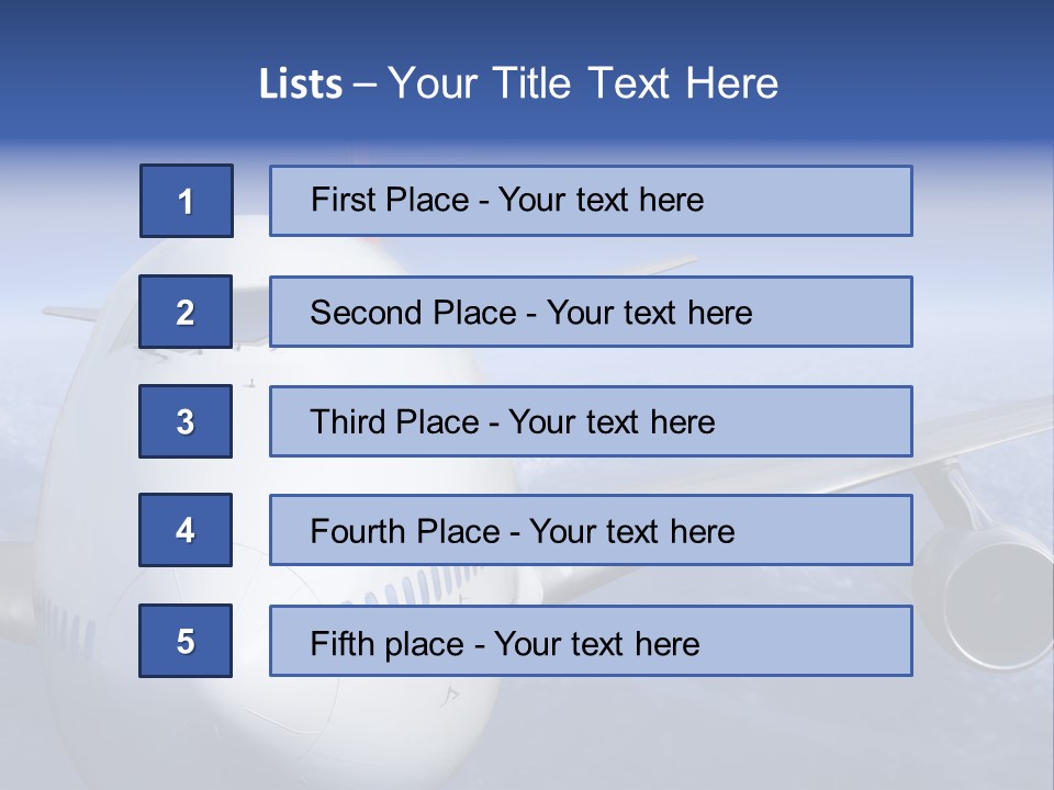 Turbine Airplane Cockpit PowerPoint Template