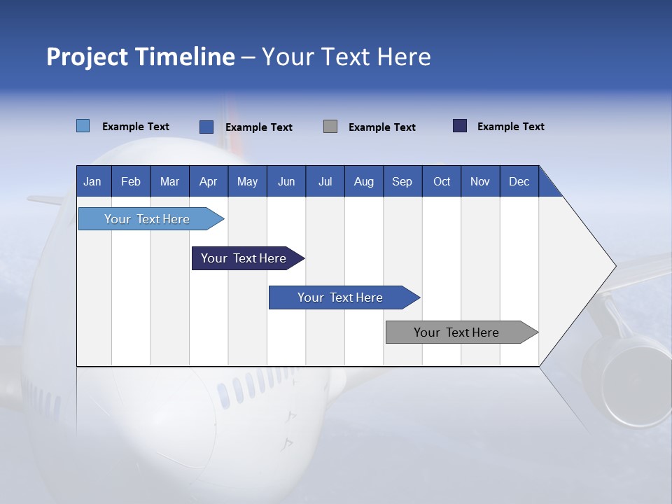 Turbine Airplane Cockpit PowerPoint Template