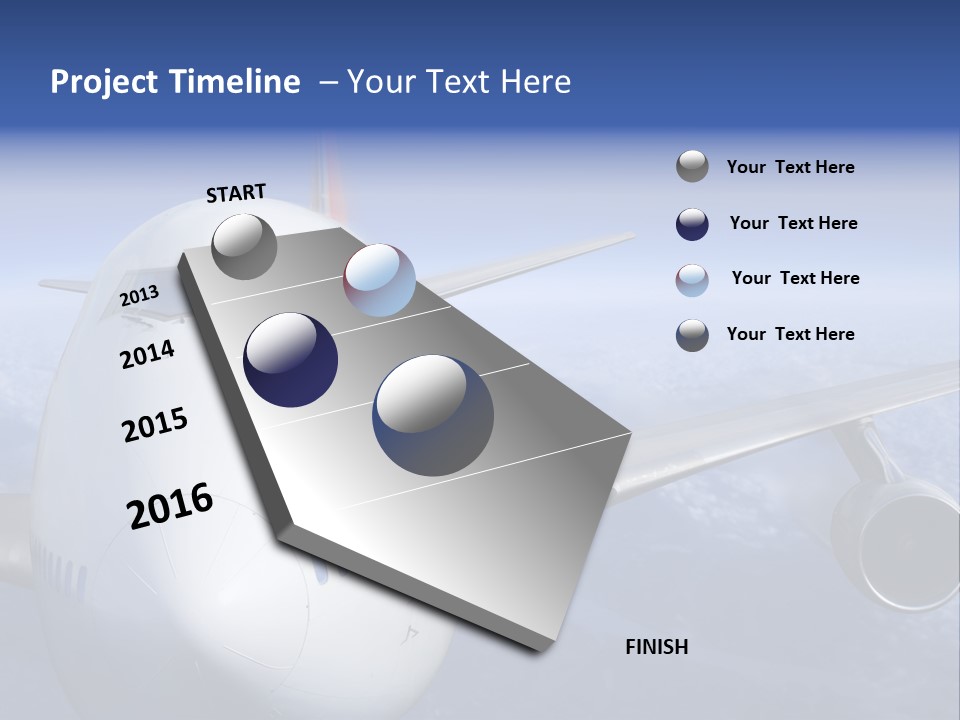 Turbine Airplane Cockpit PowerPoint Template